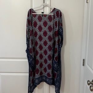 Express red, white, and blue kimono